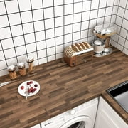 VEELIKE 15.7x118 Butcher Block Contact Paper for Countertops Waterproof Self Adhesive Wood Wallpaper Peel and Stick Wood Grain Contact Paper Removable Wallpaper for Kitchen Cabinets Table Walls