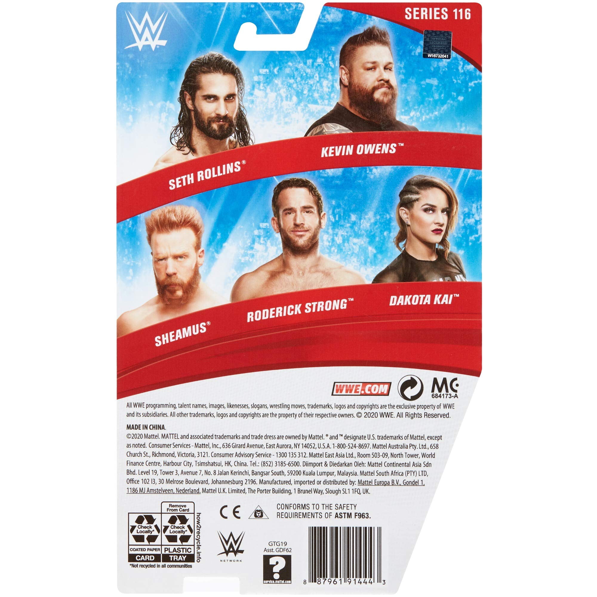 WWE Roderick Strong Action Figure, Posable 6-in/15.24-cm Collectible for Ages 6 Years Old & Up
