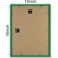 thumbnail image 6 of decorUhome 12x16 Matted to 11x14 Picture Frame, Photo Frame for Gallery Wall or Tabletop Display, Green, 6 of 9