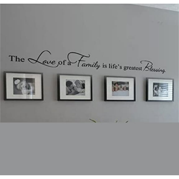 Family Decoration Wall Decal Couple Wall Stickers Living Room Wall Quotes The Love of A Family is Life¡¯s Greatest Blessing