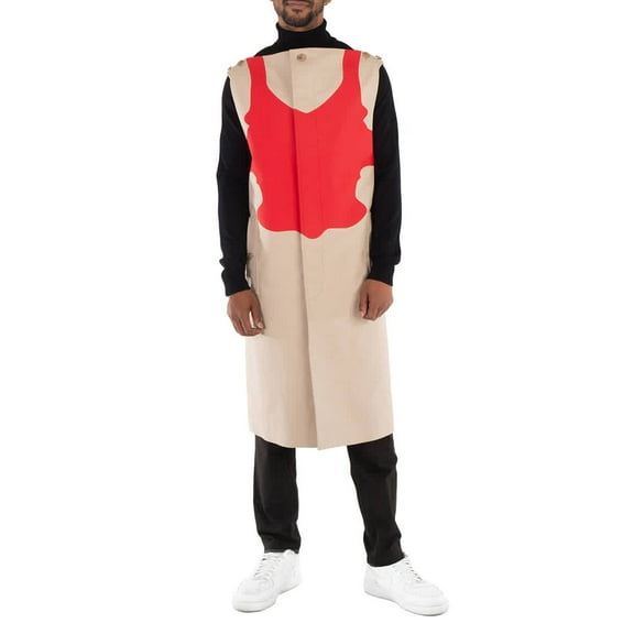 Burberry Men's Soft Fawn Reconstructed-Print Sleeveless Car Coat, Brand Size 48 (US Size 38)