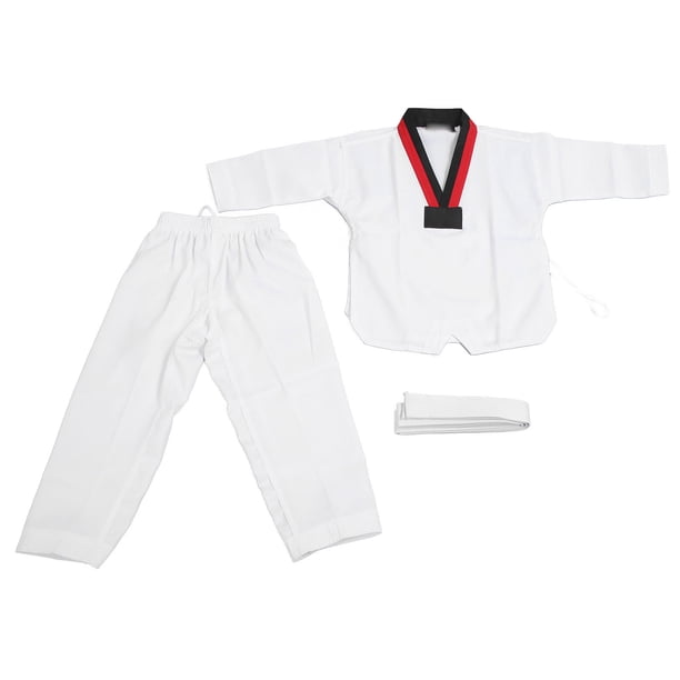 Uniforme De Taekwondo Para Niños Con Cinturón, Poliéster Y Algodón, Transpirable, Suave, Flexible, Ligero, Uniforme Para Niños Y Niñas, Entrenamiento De Artes Marciales