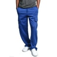thumbnail image 7 of G-Style USA Men's Heavyweight Fleece Lounge Cargo Sweatpants, Up to 6XL, 7 of 7
