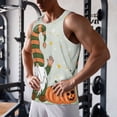 thumbnail image 5 of Honeii Gnome Holding A Pumpkin Pattern Men's Workout Tank Top Casual Sleeveless Gym Muscle Shirts Bodybuilding Tee-Small, 5 of 7