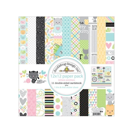 Doodlebug Kitten Smitten Paper Pack 12x12
