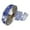 Blue, variant on 2m Ribbon Wired Sheer Glitter Ribbon for Festive – Ideal Tree Ornaments and Party, 6.3x4x3 cm, Silver