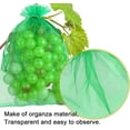 thumbnail image 2 of Jinsinto 100 Pieces Bunch Protection Bag 30x20cm Grapefruit Organza Bag With Drawstring Gives Total Protection green, 2 of 7