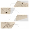 thumbnail image 7 of Gytharion Men's 2 Piece Summer Cotton Line Sets Soild Color Lapel Sleevelesss Shirts with Buttoned Long Pants Outfits Casual Holiday Outfits, 7 of 7