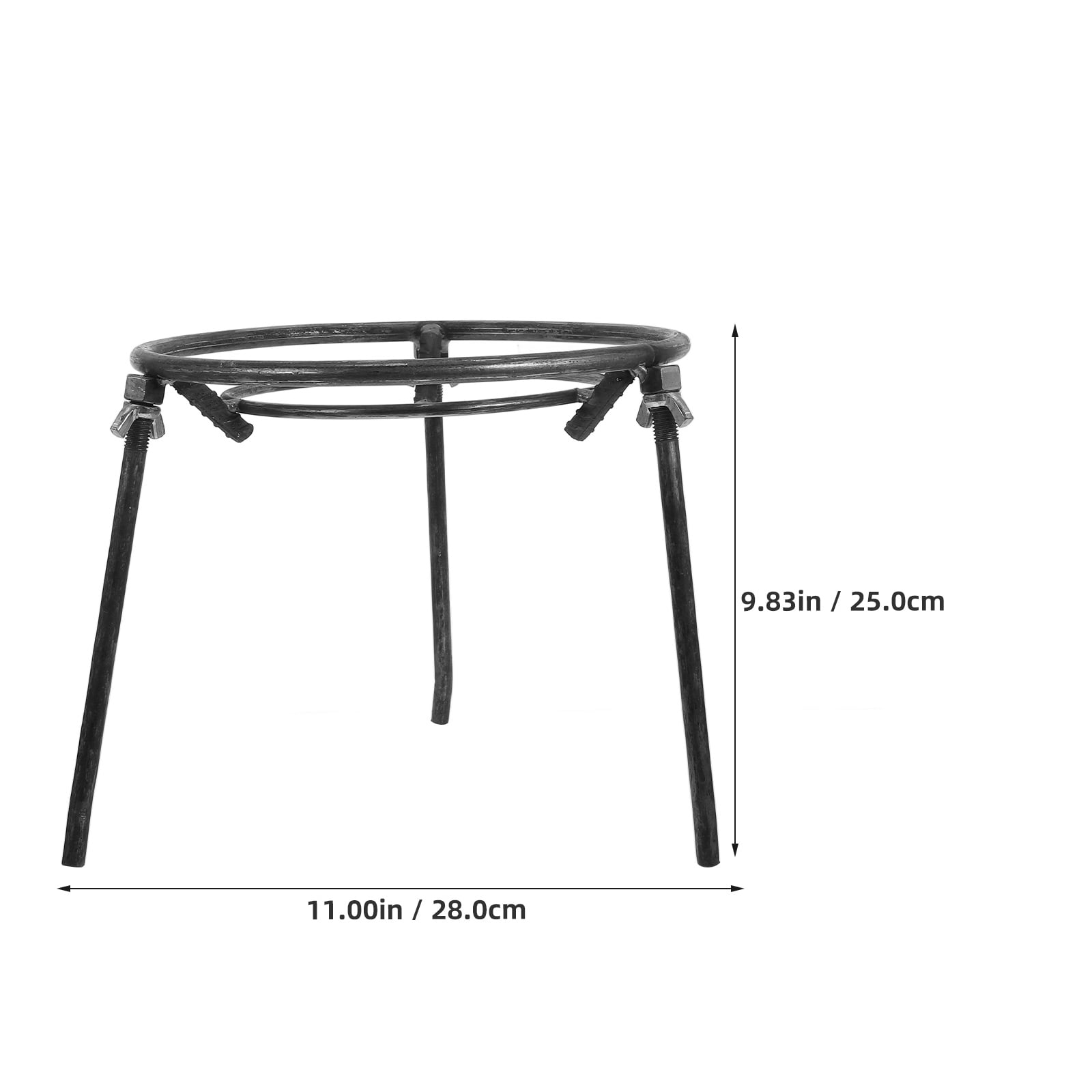 UPOUART Metal Stove Gap Covers Campfire Cooking Rack Black Steel 1Set For Outdoor Cooking Challenges