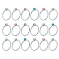 thumbnail image 1 of del cuerpo de los anillos del perno prisionero de la del acero 18pcs-anillos Sunnimix Anillo de nariz aros, 1 of 6