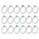 thumbnail image 1 of del cuerpo de los anillos del perno prisionero de la del acero 18pcs-anillos Sunnimix Anillo de nariz aros, 1 of 6
