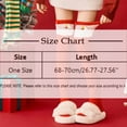 thumbnail image 4 of Christmas Gift Womens Knee High Fitness Thigh High Stockings for Women Soft Winter Women's Compression Socks White, 4 of 4