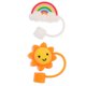 thumbnail image 3 of 2 PCS Creative Silicone Straw Straw puntas de paja cubiertas protectores de paja de dibujos animados, 3 of 5