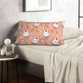 thumbnail image 6 of Sikiie Rabbit So Cute Print Plush Pillow Cover, Wrinkle-proof and Stain-resistant Pillow Protector without Pillow Core, Home Decoration-14"x20", 6 of 6