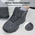 thumbnail image 2 of Fittington Men's Winter Boots Fleece Lining Warm Snow Boots Non-Slip and Water Resistant Wide Fit Ankle Boots 8 Wide, 2 of 10
