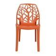 thumbnail image 3 of LeisureMod C18OR Chaise de Salle à Manger Moderne Cornelia, Orange Uni (Ensemble de 1), 3 of 6
