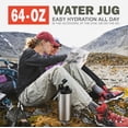 thumbnail image 4 of Ozark Trail 1/2 Gallon Stainless Steel Vacuum Insulated Water Jug with Handle, 64 oz, Keeps Cold & Hot, Silver, 4 of 13