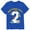 1-Blue16, variant on Boys 2Nd Birthday Tractors Print Tee Casual Crew Neck Short Sleeve T Shirt, Sizes 0-13