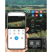 MARVUE Digital Camera 5K 75MP WiFi Vlogging Camera for Photography, 18x Zoom, Autofocus, Flip Screen with 32GB Card