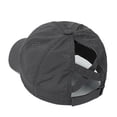 thumbnail image 3 of Tisoloow Cross Hat Womens Baseball Cap Cross Ponytail Hat High Messy Bun Hats Adjustable Quick Drying Mesh Hat Dark Grey One Size, 3 of 8