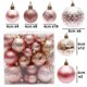 thumbnail image 2 of 29/36/40/50 piezas de adornos navideños de bolas de oro rosa/rojo/plata con forma especial para decoración de árboles de Navidad, colgantes de esferas navideñas, 2 of 5
