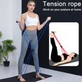thumbnail image 3 of TNOBHG Portable Exercise Equipment Multi-functional Pilates Resistance Band with 4 Loop Grips Full Body Workout Equipment for Home Gym Stretching Strength, 3 of 8