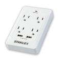 thumbnail image 1 of Stanley 33202 Surgequad AC y USB Wall Tap, White, 1 of 2