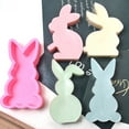 Cute Rabbit Scented Candle Silicone DIY Plaster Animal Ornament Scented