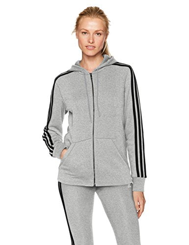 adidas grey zip hoodie women's