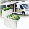 thumbnail image 6 of HELLHERO Cozy Toilet Bowl Cover Fits All Toilet Shapes Elastic Edge for Hotel Home, Shamrock, 6 of 8