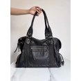 thumbnail image 2 of Women's Large Capacity French Retro Motorcycle Shoulder Crossbody Tote Bag, 2 of 9