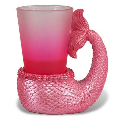 

CoTa Global Cool Pink Mermaid Tail Shot Glass - Novelty Glassware Home and Bar Liquor Accessory Fun Ocean Life Shooter for Espresso and Alcohol Drinks Ideal Drinkware Gift for Parties - 3.4 Inches