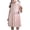 Pink, variant on Girls Dresses Casual Bow Embroidery Sleeveless Vest Dress For Daily Wear Spring Summer Fall Age 2 16 Navy 4-5 Years