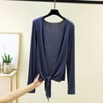 thumbnail image 5 of Dvprdro Womens Casual Cardigan Long Sleeve Soft Stretchy Wrap Front Lightweight Solid Summer Air Conditioning Thin Coat, 5 of 5