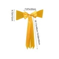 thumbnail image 6 of Vintage Christmas Decor New Christmas Bow Chair Decoration Ties Bow Stretch Floating Decorative Tape For Many Holiday Party Decorations Chair Cover Not Included Yellow, 6 of 6
