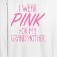 thumbnail image 2 of Instant Message - I Wear Pink For My Grandmother Long Sleeve Graphic T-Shirt, 2 of 5