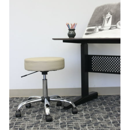 Boss Office Products Beige Adjustable Upholstered Medical Stool