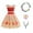 Dress with Wreath, variant on Girls Moana Adventure Outfit Dress Skirt Set Princess Dress Up Halloween Costume
