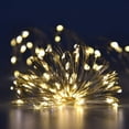 thumbnail image 2 of Paquete de 2 100 luces LED de cadena con energía solar, alambre de cobre impermeable para exteriores, 8 modos de luces de hadas para jardín, patio, fiesta, Navidad, hogar Ormromra WMZL-2121-4, 2 of 6