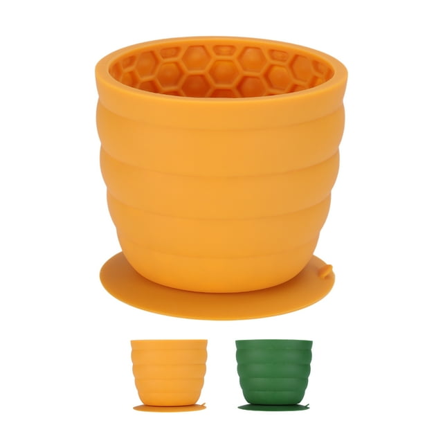 Juguete Dispensa Golosinas para Perros - Alimentador de Rompecabezas Interactivo Amarillo