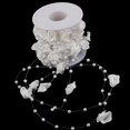 thumbnail image 3 of Cadena de perlas de 10m, rollo de cadena de perlas de flores, línea de pesca, decoración de de fiesta de boda Blanco Colcomx cuentas artificiales hilo de la flor, 3 of 8