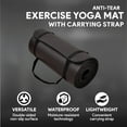 thumbnail image 2 of Fitvids Extra Thick 71"x24" Non-Slip Exercise & Yoga Mat, 1" High-Density Foam, Double-Sided Grip, Moisture-Proof, Lightweight with Straps, 2 of 7