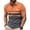 Orange, variant on Mesh Mens Polo Shirts Striped Summer Short Sleeve Graphic Tees Moisture Wicking Pullover Performance Collared Slim Fit Tops