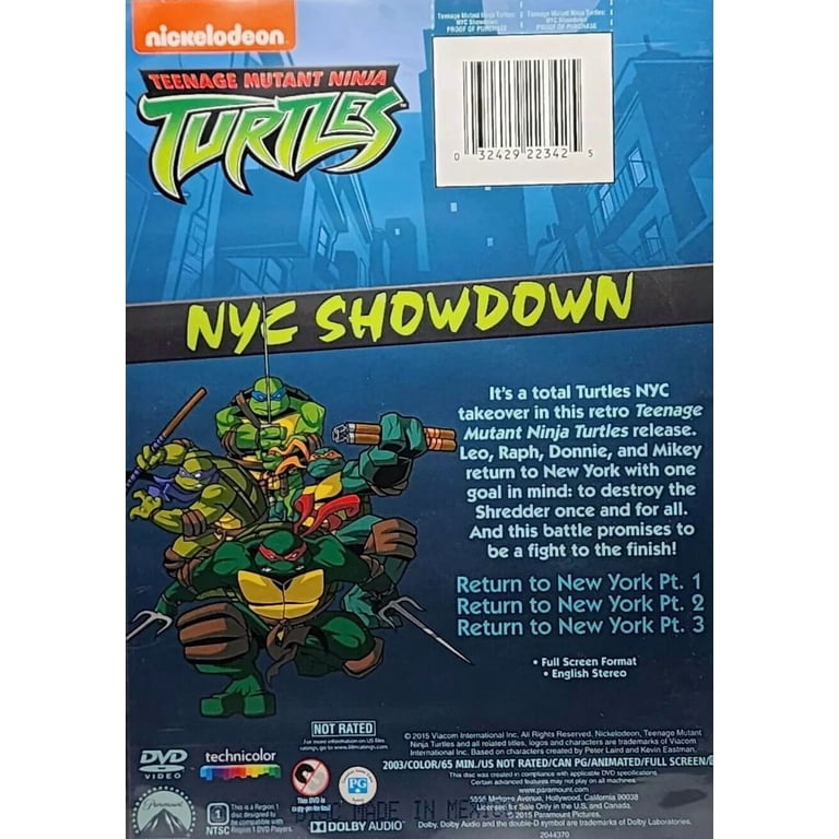 Teenage Mutant Ninja Turtles: Nyc Showdown (DVD), Nickelodeon