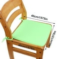 thumbnail image 4 of Cozeii Chair Cushion with Ties, 15.7x15.7 Inch Soft Seat Pad for Office Dining Chair, Thick Comfortable Chair Pad Non-Slip, Machine Washable Cover, Light Green, 4 of 5