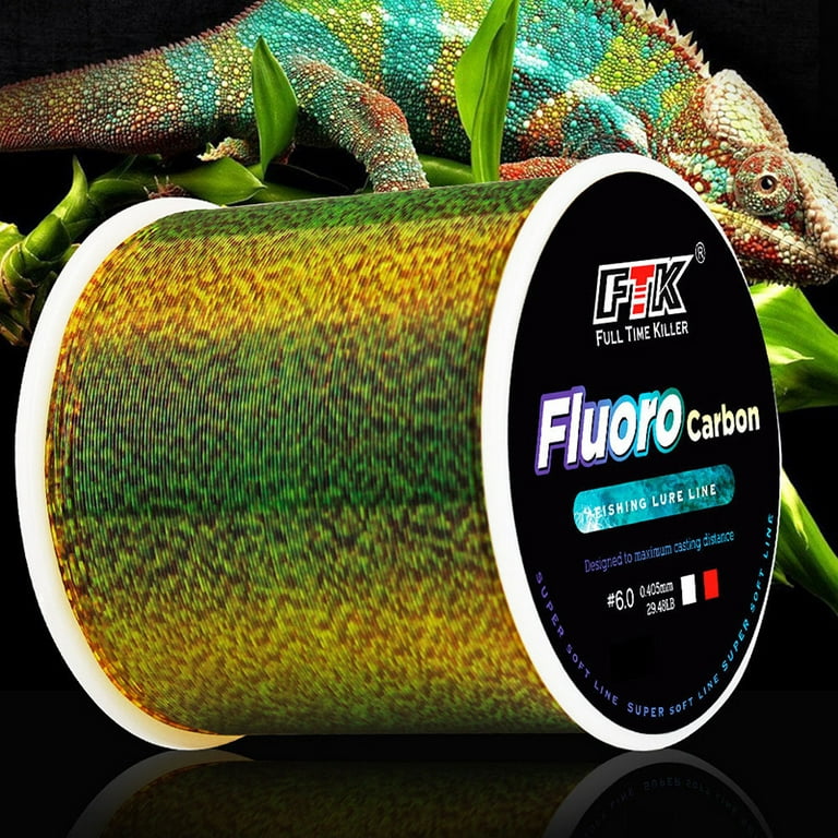 500M Invisible Fishing Line Speckle Fluorocarbon Coating Fishing Line  Wear-resistant Line Fishing Main Line Blue 8.0 