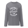 thumbnail image 4 of Wolfast Retro Women Print Tops Long Sleeve Comfortable Breathable Round-Neck Sweatshirt,Gray,L, 4 of 5