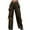 A02^Brown, variant on Women's Athletic Parachute Pants Relaxed Fit Outdoor Hiking Cargo Pants Lightweight High Waisted Workout Sweatpants