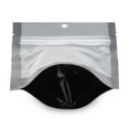thumbnail image 4 of 100 pcs 4"x6" Mylar Clear/Black Nylon Resealable Stand Up Bags Heat Seal Zipper Lock Reusable Storage Pouches for Zip Food Storage Lock Packaging with Tear Notches, 4 of 5