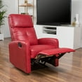 thumbnail image 2 of Christopher Knight Home Samedi PU Recliner, Oxblood Red, 2 of 9